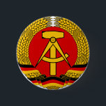 Badge Rond 5 Cm Deutsche Demokratische Republik<br><div class="desc">L'emblème de la RDA (Allemand : Deutsche Demokratische Republik ; L'anglais : La république Démocratique d'Allemande)</div>
