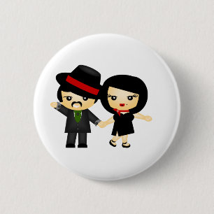 Badge Rond 5 Cm Deux au tango