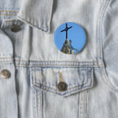 Badge Rond 5 Cm Deux croix (En situation)