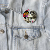 Badge Rond 5 Cm Deux femmes amoureuses | Baiser de fierté (En situation)