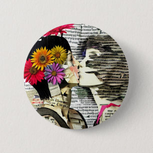 Badge Rond 5 Cm Deux femmes amoureuses   Pride Kiss