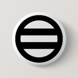 Badge Rond 5 Cm Deux lignes, encerclées