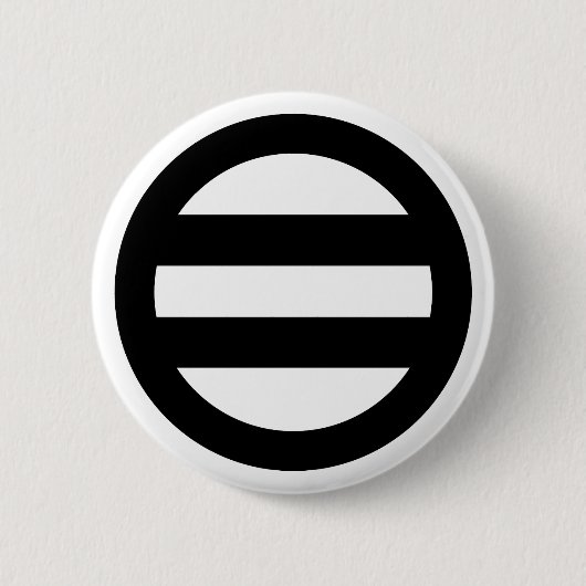 Badge Rond 5 Cm Deux lignes, encerclées (Devant)