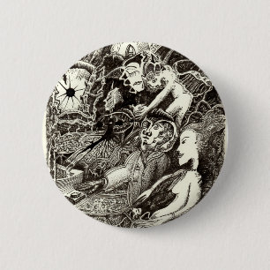 Badge Rond 5 Cm Deux mondes