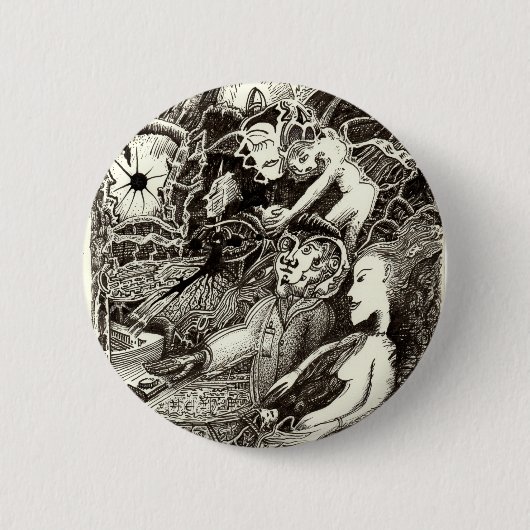 Badge Rond 5 Cm Deux mondes (Devant)