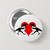 Badge Rond 5 Cm Deux pour la joie (Devant & derrière)