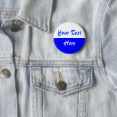 Badge Rond 5 Cm Deux tons - Moitié inférieure bleue (En situation)