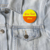 Badge Rond 5 Cm Deux tons - Moitié inférieure orange (En situation)