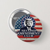 Badge Rond 5 Cm Deuxième amendement de Trump (Devant & derrière)