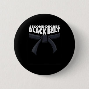 Badge Rond 5 Cm Deuxième degré Ceinture noire Arts martiaux Karate