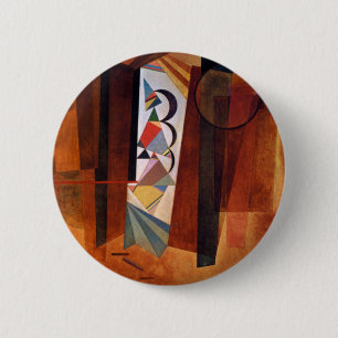 Badge Rond 5 Cm Développement de Kandinsky dans la peinture Abstra