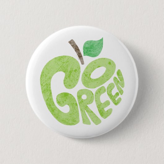Badge Rond 5 Cm Devenez écolo Apple (Devant)