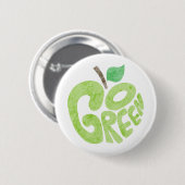 Badge Rond 5 Cm Devenez écolo Apple (Devant & derrière)