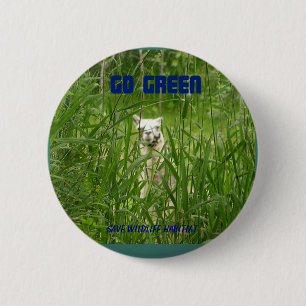 Badge Rond 5 Cm Devenez écolo, bouton