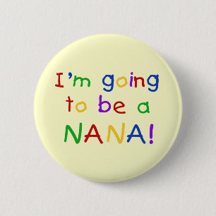 Badge Rond 5 Cm Devenir une Nana - Chemises de couleurs primaires