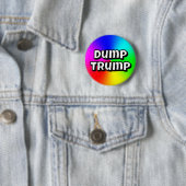 Badge Rond 5 Cm Déverser Trump (En situation)