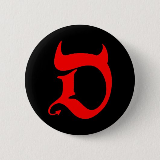 Badge Rond 5 Cm Devil (Devant)