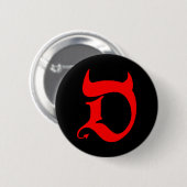Badge Rond 5 Cm Devil (Devant & derrière)