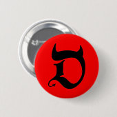 Badge Rond 5 Cm Devil (Devant & derrière)