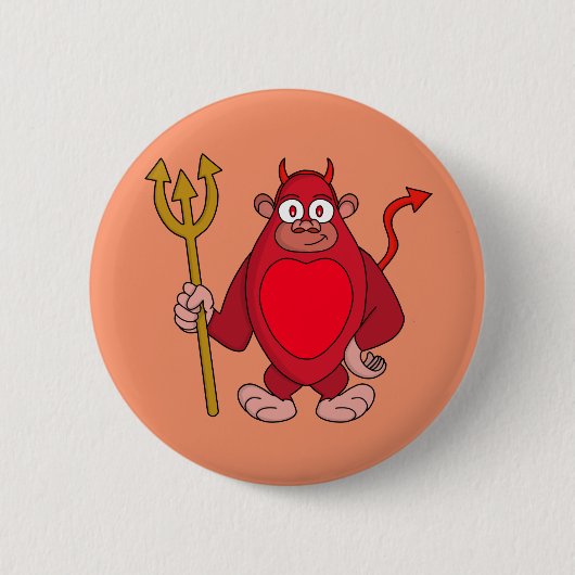 Badge Rond 5 Cm Devil Gorilla (Devant)