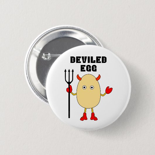 Badge Rond 5 Cm Deviled Egg (Devant & derrière)