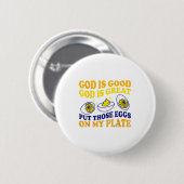 Badge Rond 5 Cm Deviled Egg Lover Funny Foodie Humor Apparel Uni-a (Devant & derrière)