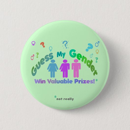 Badge Rond 5 Cm Devinez mes boutons de genre (Devant)