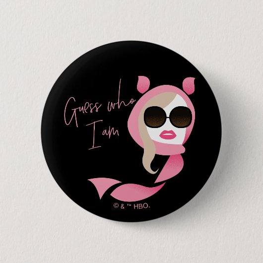 Badge Rond 5 Cm Devinez Qui Je Suis - Le Lotus Blanc (Devant)