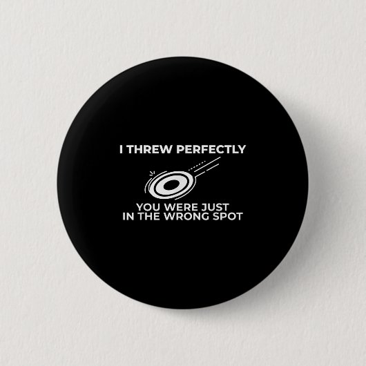 Badge Rond 5 Cm Devis Graphique Funny Disk Golf Pour Flying Disk S (Devant)