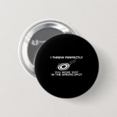 Badge Rond 5 Cm Devis Graphique Funny Disk Golf Pour Flying Disk S (Devant & derrière)