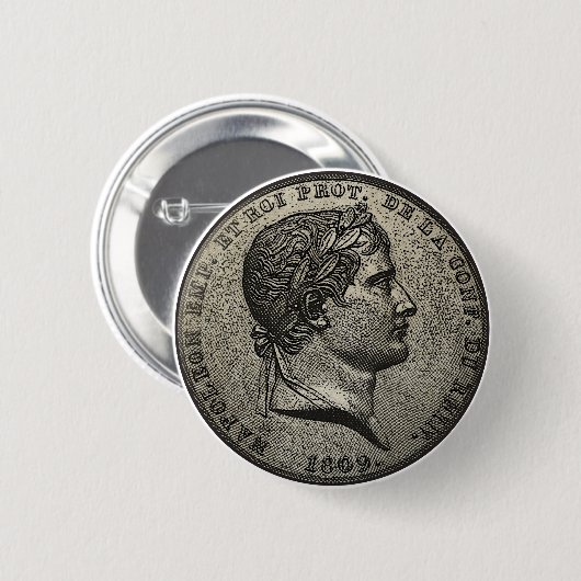 Badge Rond 5 Cm Devise de napoléon (Devant & derrière)