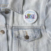 Badge Rond 5 Cm Devise d'infirmière exceptionnelle (En situation)