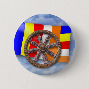Badge Rond 5 Cm Dharma-Roue