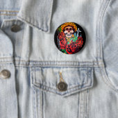 Badge Rond 5 Cm dia de los muertos (En situation)