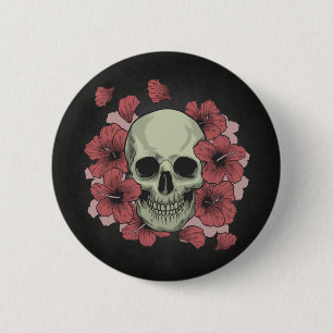 Badge Rond 5 Cm Dia de los Muertos  Bouton