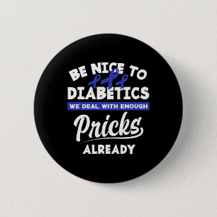 Badge Rond 5 Cm Diabète amusant Type 1 Diabète T1d Diabète Décerné