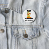 Badge Rond 5 Cm Diabète canard - Customisé (En situation)