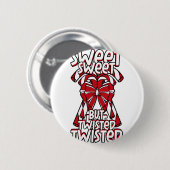 Badge Rond 5 Cm diabète Candy Cane Blood Sugar Diabetic (Devant & derrière)