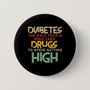 Badge Rond 5 Cm Diabète de type 1 T1d Sensibilisation hommes femme