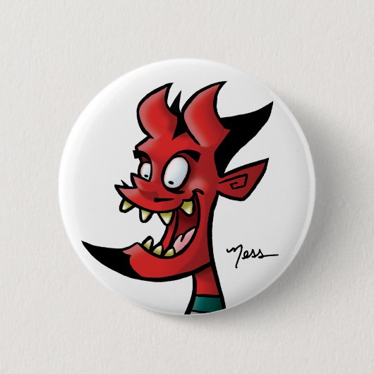 BADGE ROND 5 CM DIABLE 00 DE NESS (Devant)
