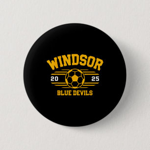 Badge Rond 5 Cm Diable Bleu de Windsor Byll Soccer 2025