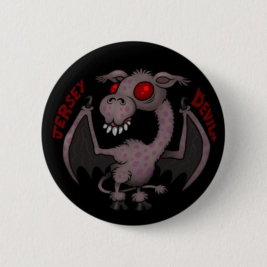 Badge Rond 5 Cm Diable du Jersey (Devant)