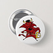 Badge Rond 5 Cm Diable rouge pointu (Devant & derrière)