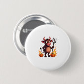 Badge Rond 5 Cm Diable Vache mal (Devant & derrière)