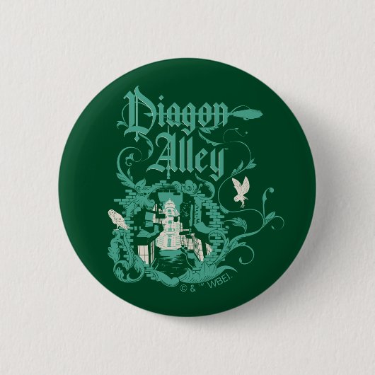 Badge Rond 5 Cm DIAGON ALLEY™ Graphique Vintage (Devant)