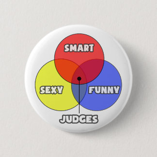 Badge Rond 5 Cm Diagramme de Venn .. Juges