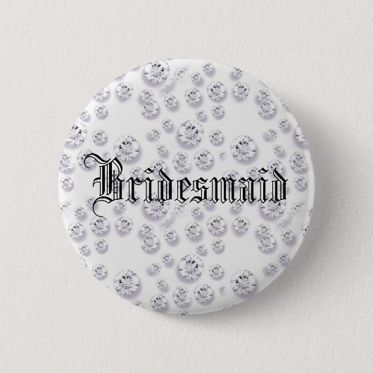 Badge Rond 5 Cm Diamants (Devant)
