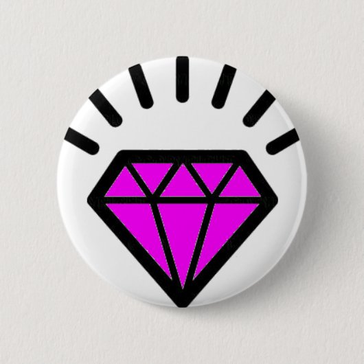 Badge Rond 5 Cm diamond-pink (Devant)