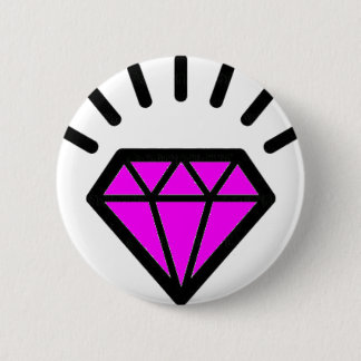 Badge Rond 5 Cm diamond-pink