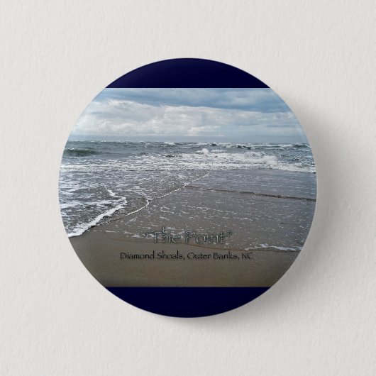 Badge Rond 5 Cm Diamond Shots "The Point" OBX Caroline du Nord (Devant)